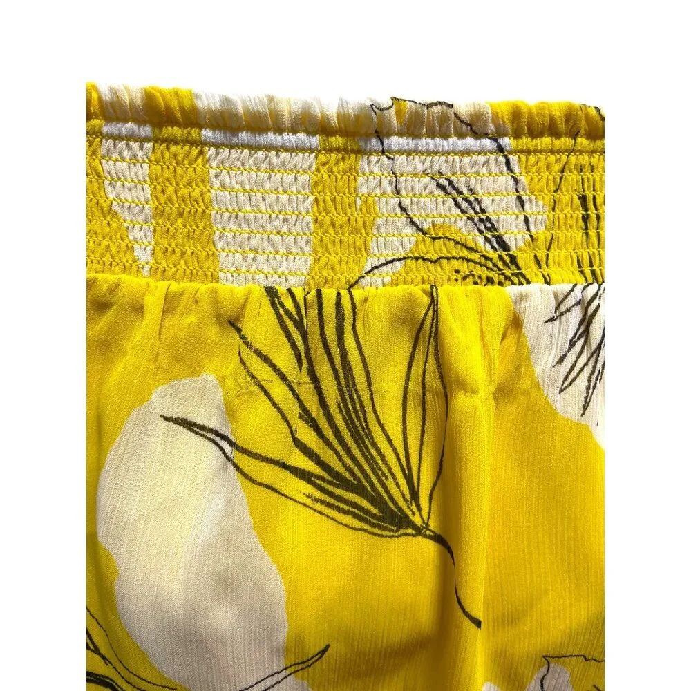 Chico’s Off Shoulder Pineapple Maxi Dress Yellow Size 10 - Picture 9 of 15